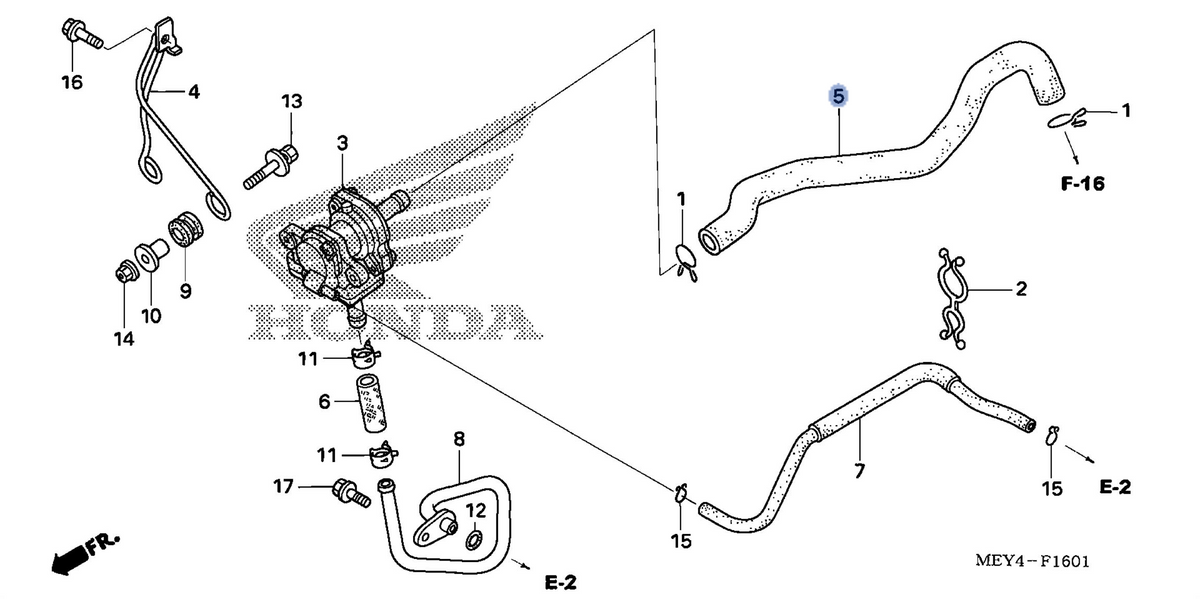 Honda OEM part 18602-MEY-720