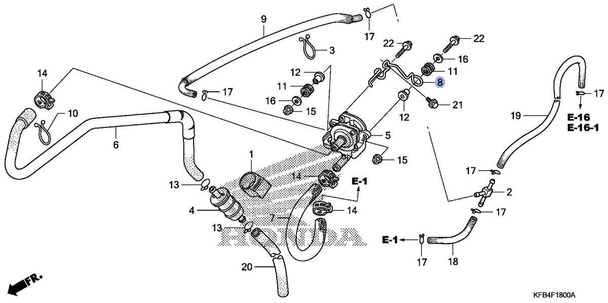 Honda OEM part 18603-KFB-840