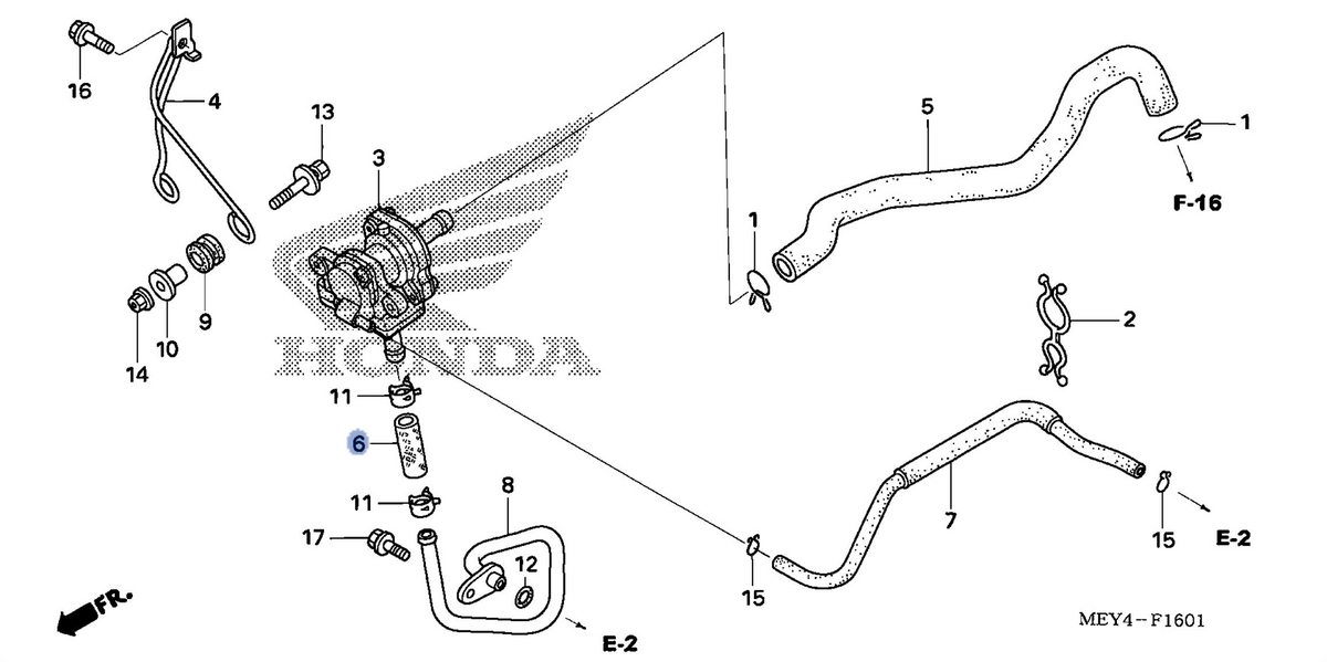 Honda OEM part 18603-MEY-720