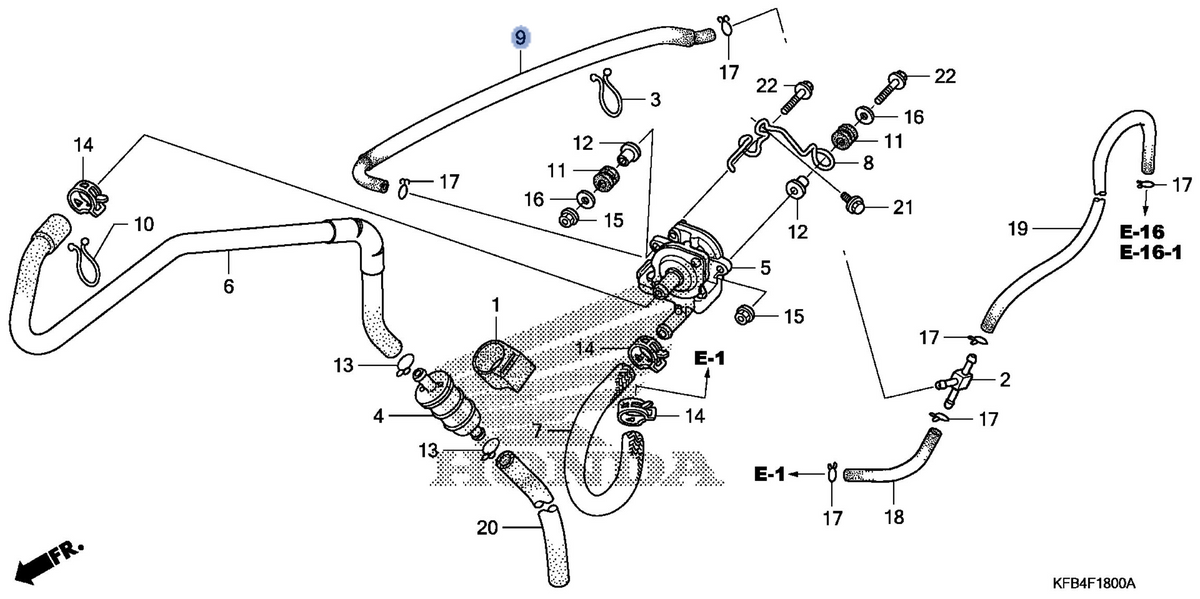Honda OEM part 18604-KFB-840