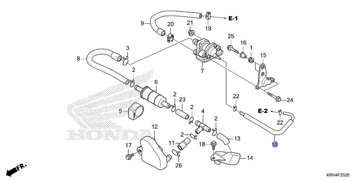 Honda OEM part 18604-KRH-A00
