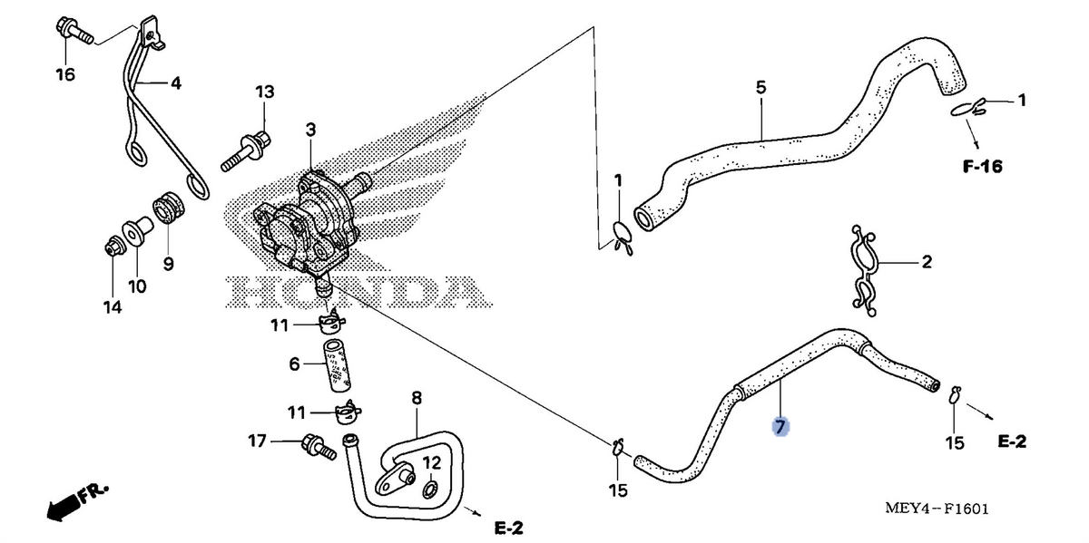 Honda OEM part 18604-MEY-720