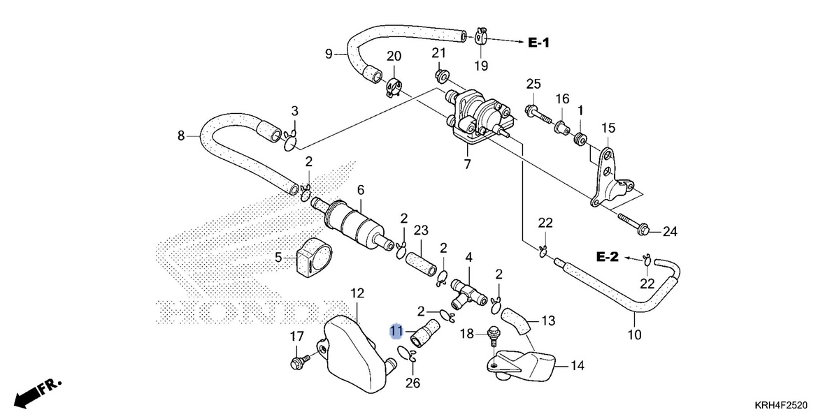 Honda OEM part 18605-KRH-D20