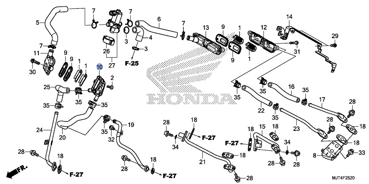 Honda OEM part 18610-MJT-E00