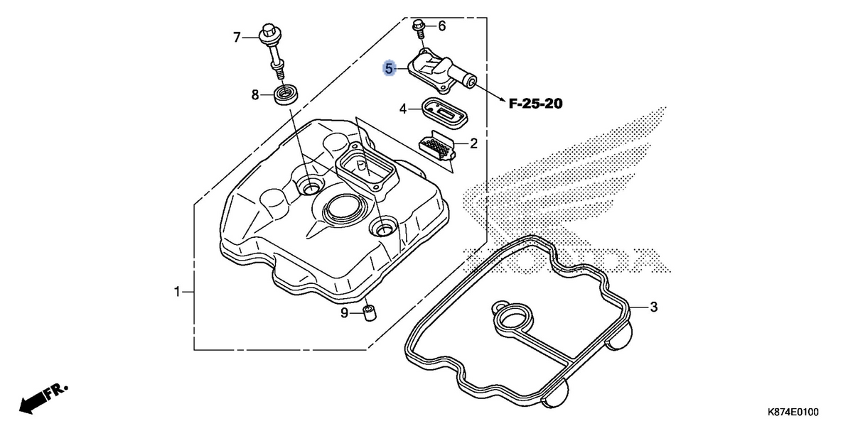 Honda OEM part 18612-K87-A00