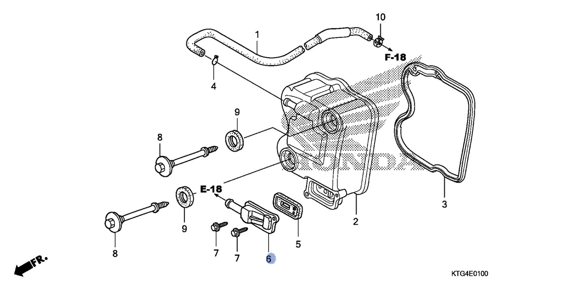 Honda OEM part 18612-KGF-911