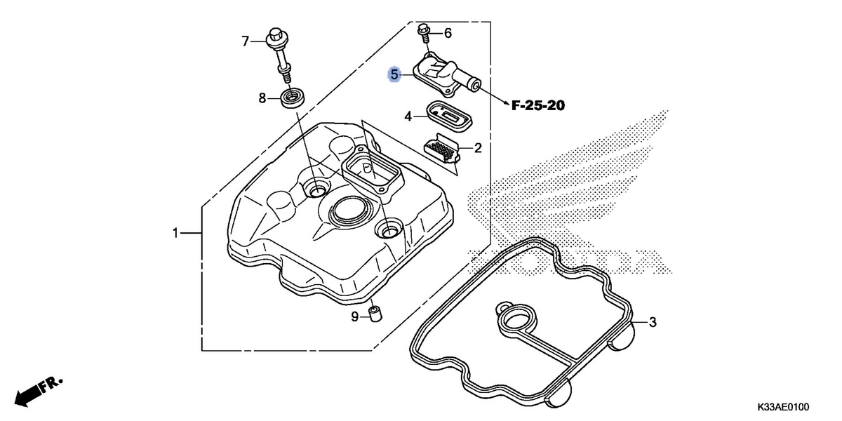Honda OEM part 18612-KYJ-900