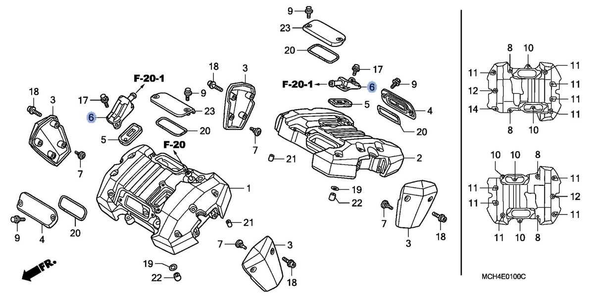 Honda OEM part 18612-MCH-000