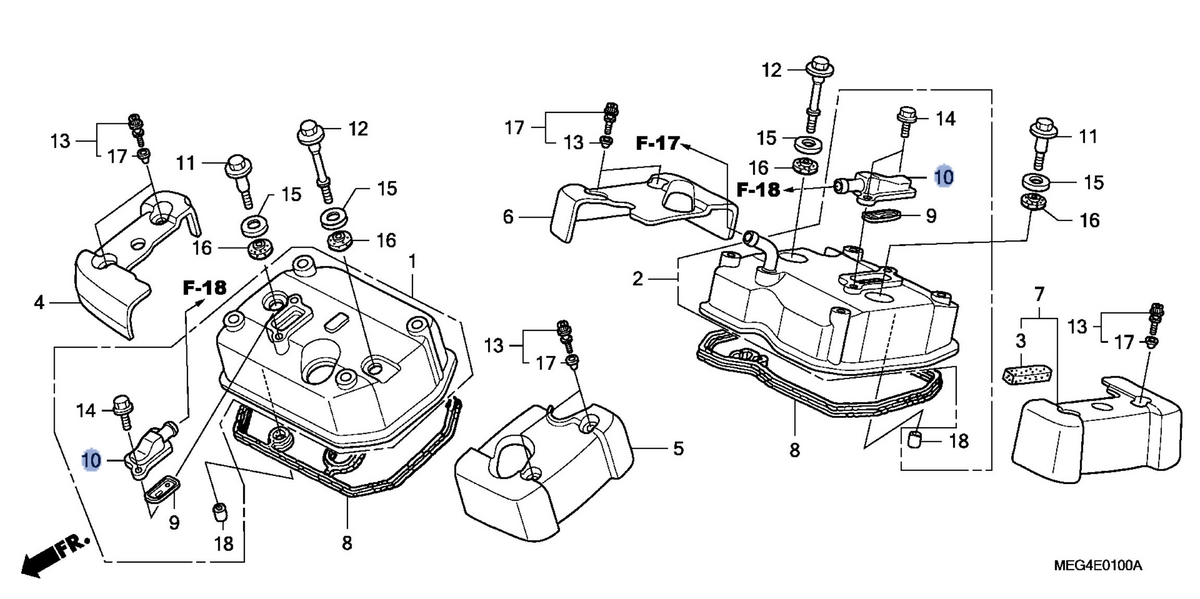 Honda OEM part 18612-MEG-000