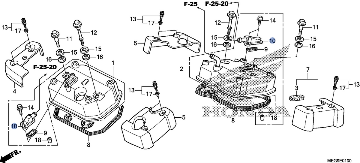 Honda OEM part 18612-MFE-640