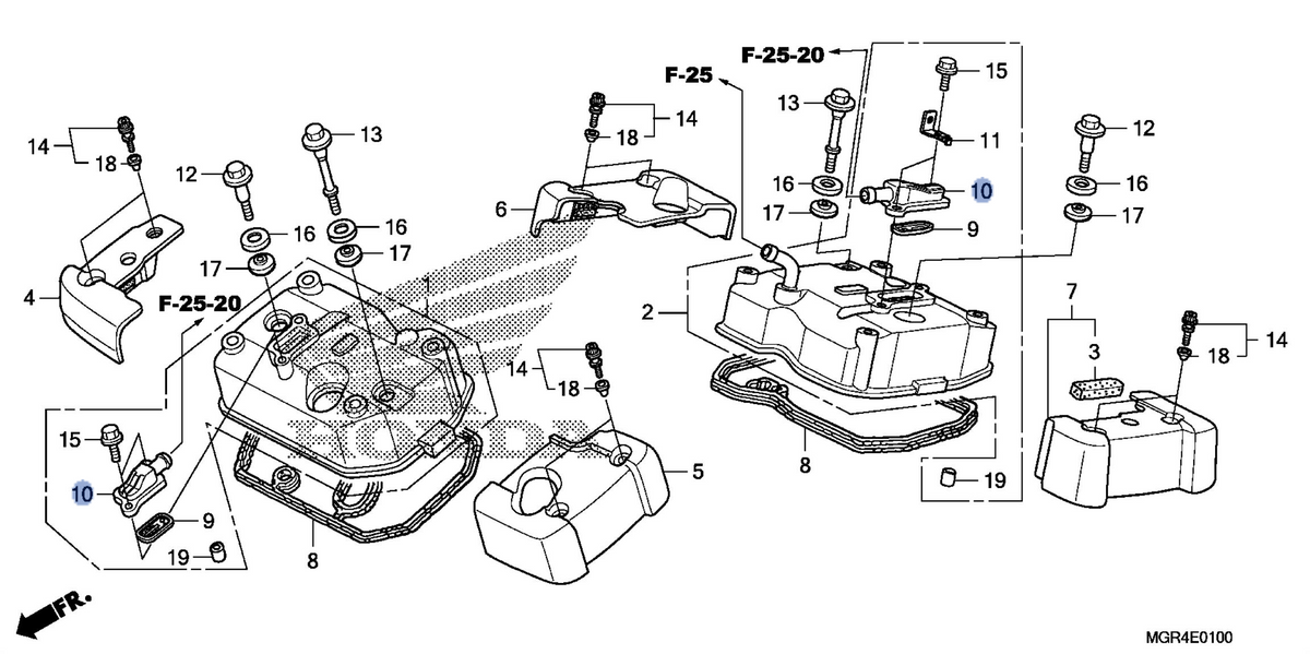 Honda OEM part 18612-MGR-670