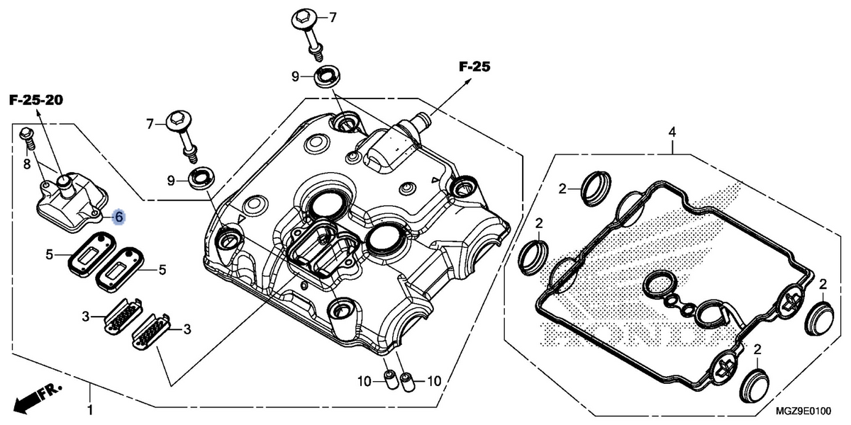 Honda OEM part 18612-MGZ-J80