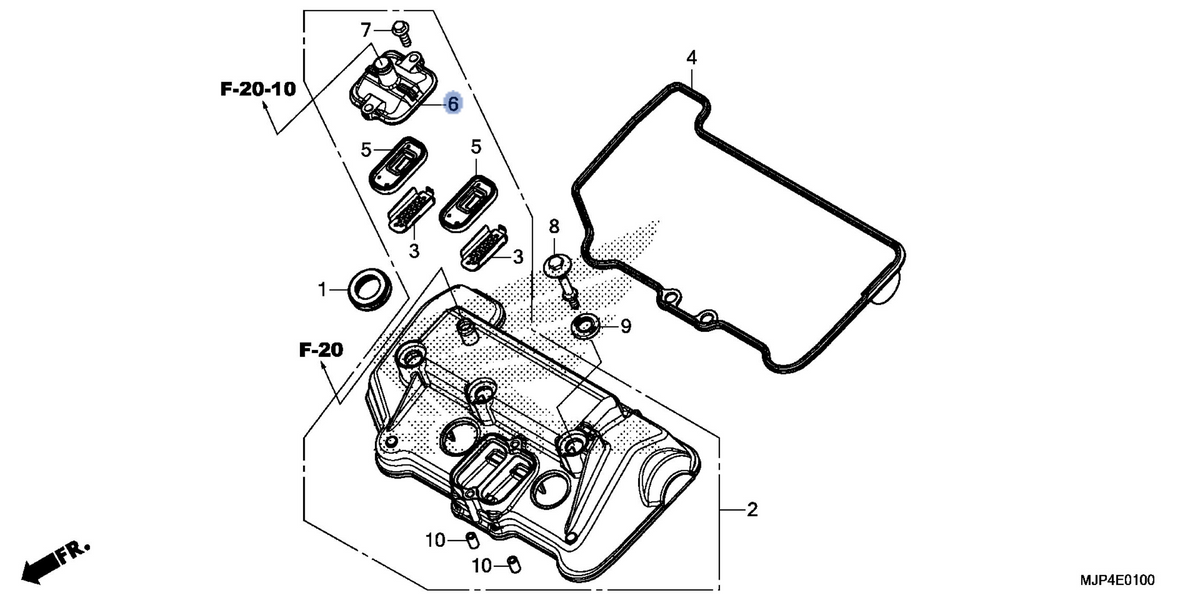 Honda OEM part 18612-MJP-G50