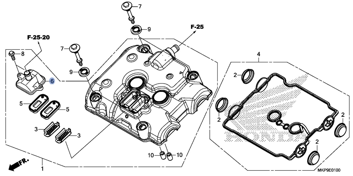 Honda OEM part 18612-MJW-J00