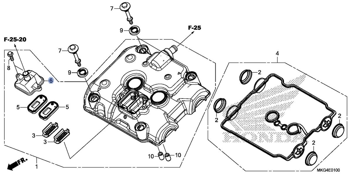 Honda OEM part 18612-MKG-A00