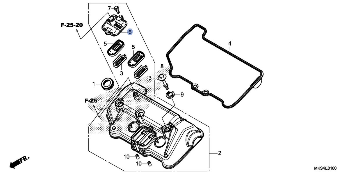 Honda OEM part 18612-MKK-D00