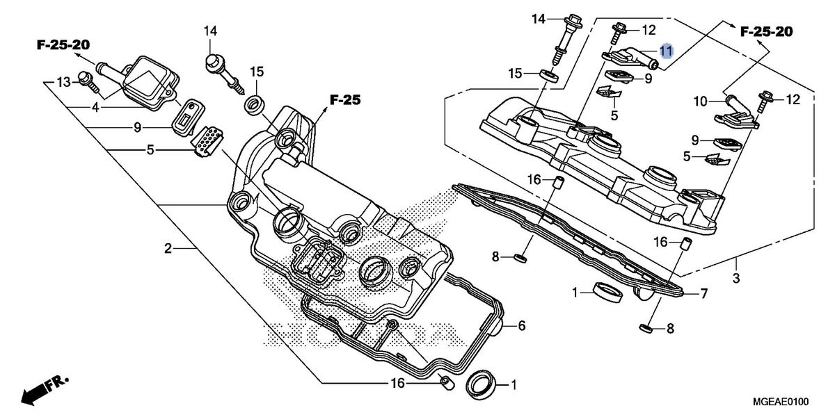 Honda OEM part 18613-KCR-940