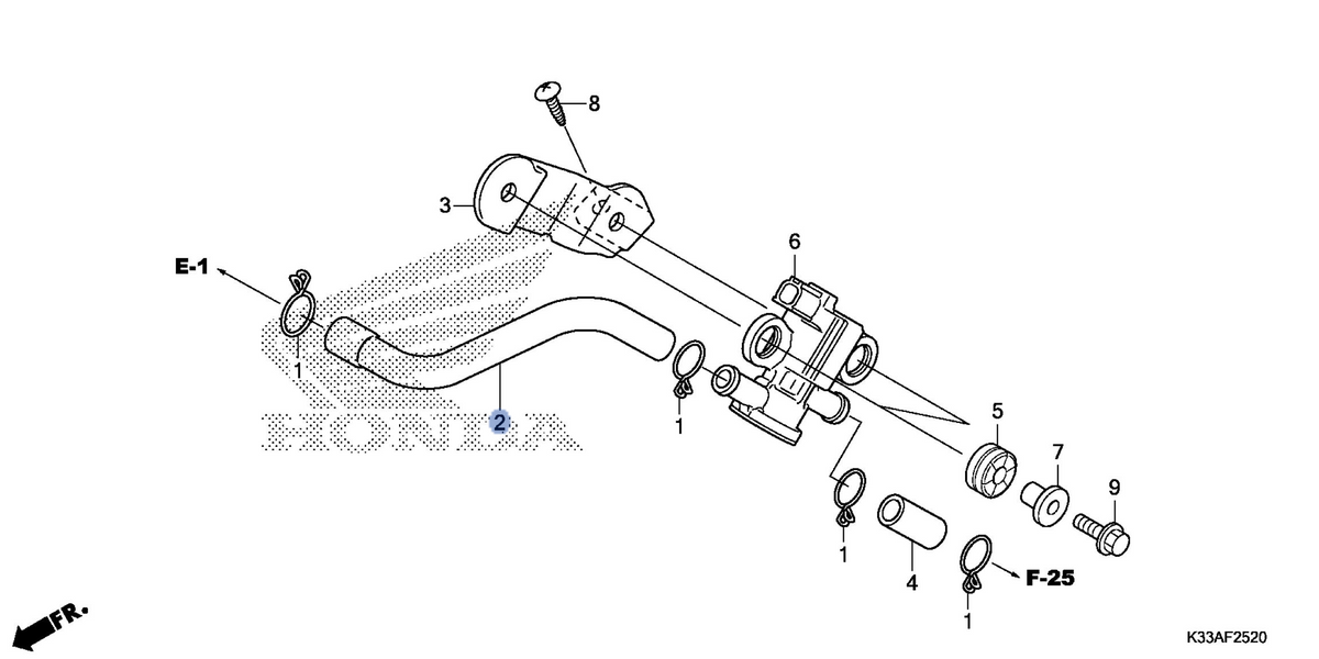 Honda OEM part 18613-KYJ-900