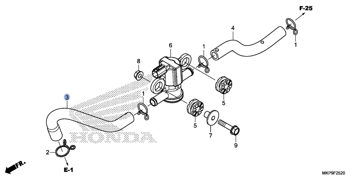 Honda OEM part 18613-MGZ-J00