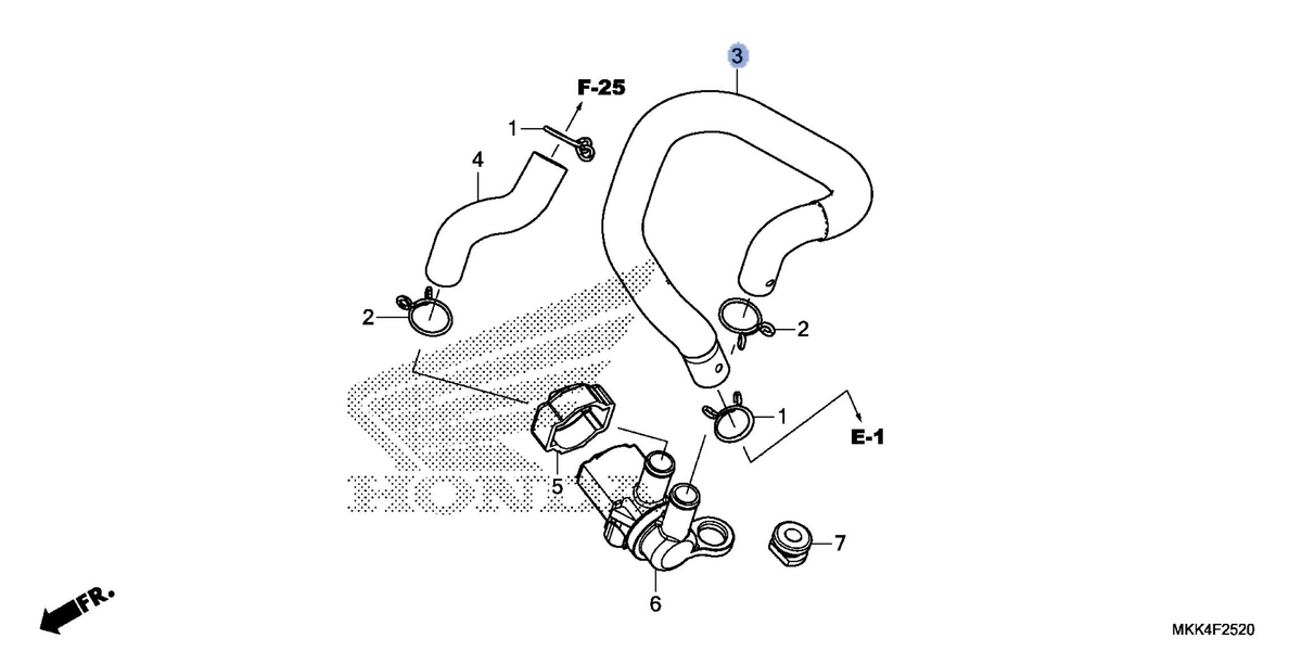 Honda OEM part 18613-MKK-D00