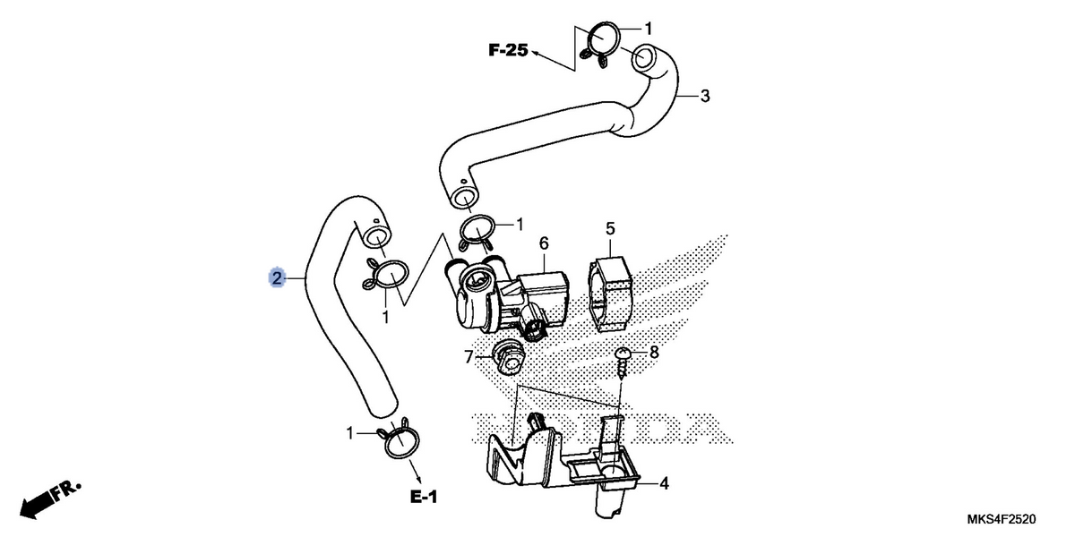 Honda OEM part 18613-MKS-E00