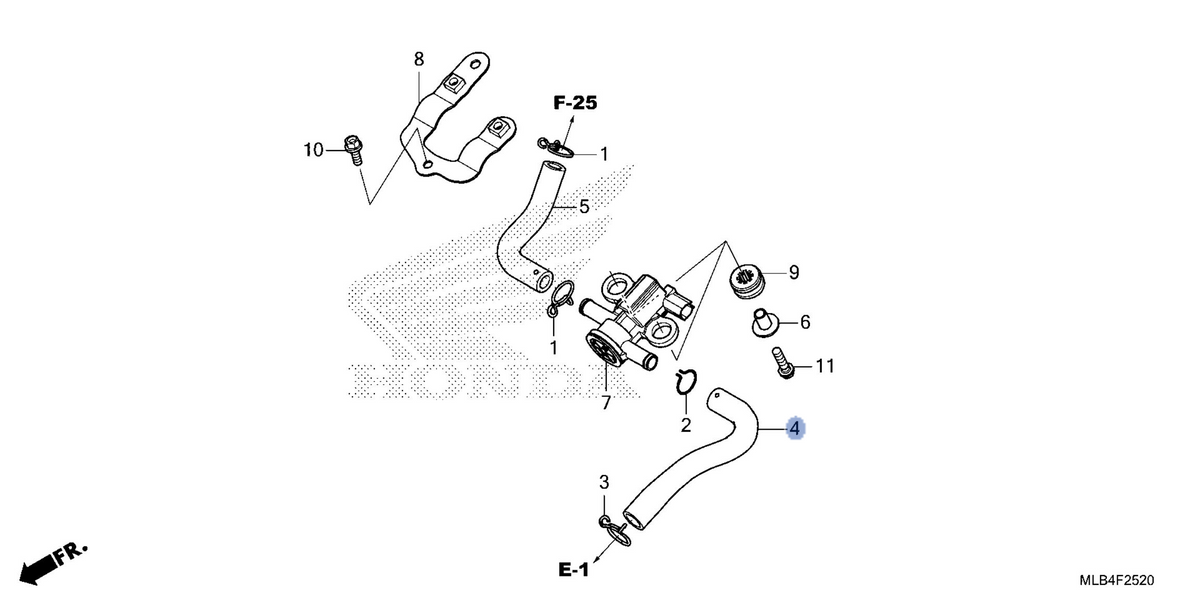 Honda OEM part 18613-MLB-D00