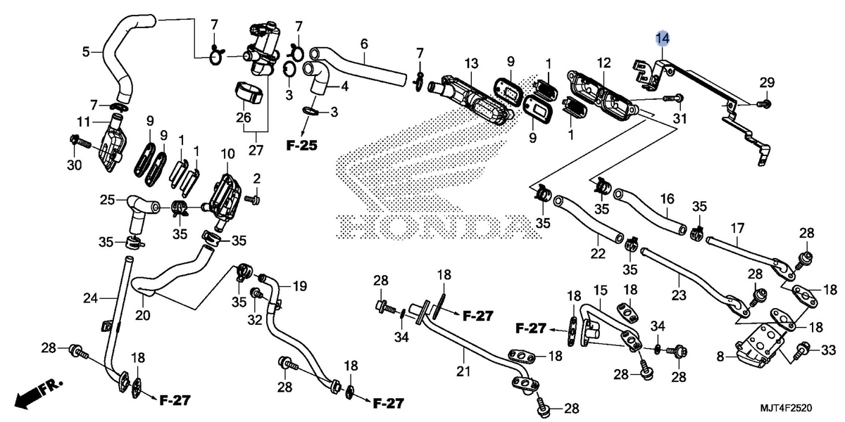 Honda OEM part 18629-MJT-E00