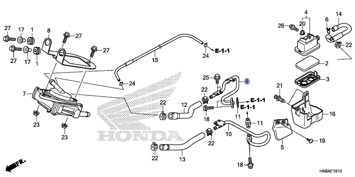 Honda OEM part 18640-HS0-A00