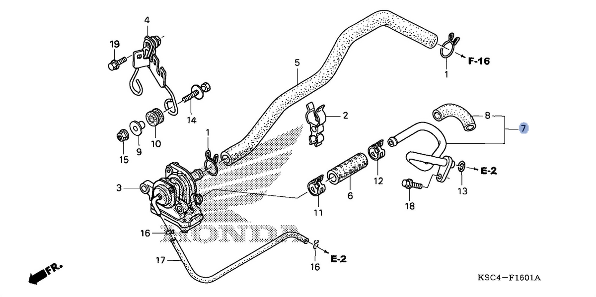 Honda OEM part 18640-KSC-770