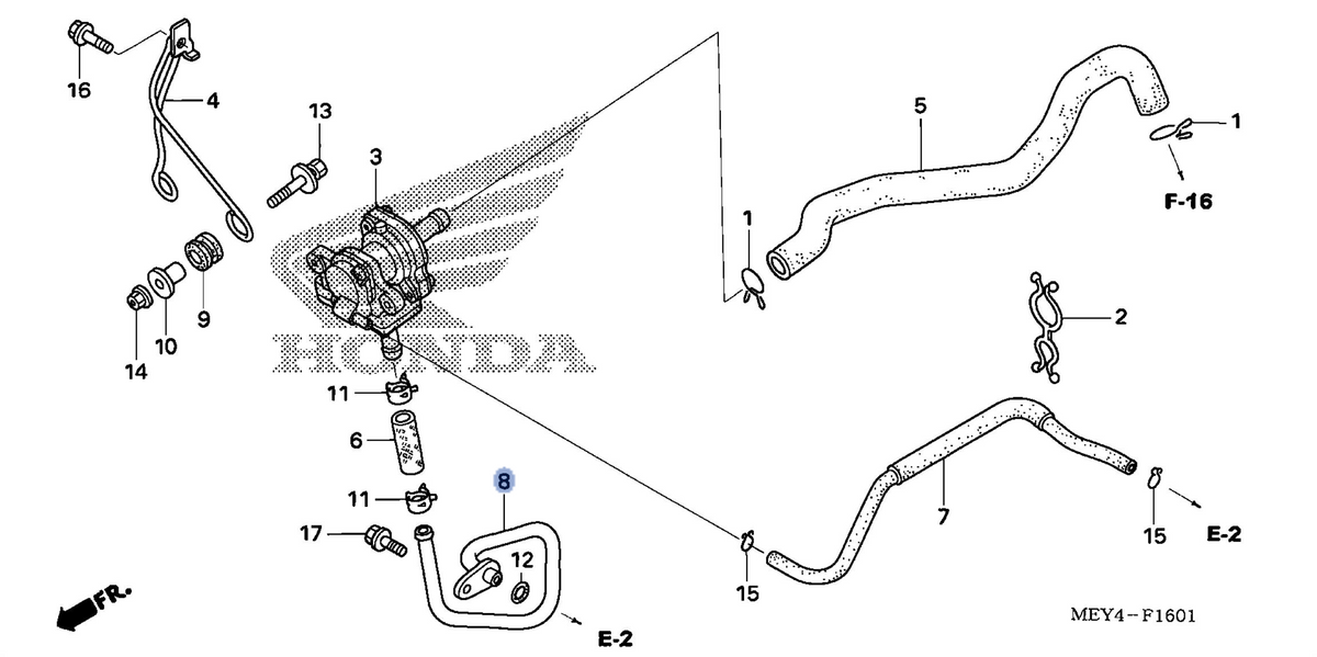 Honda OEM part 18640-MEY-770