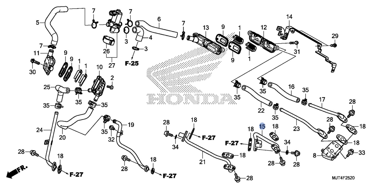Honda OEM part 18640-MJT-E00