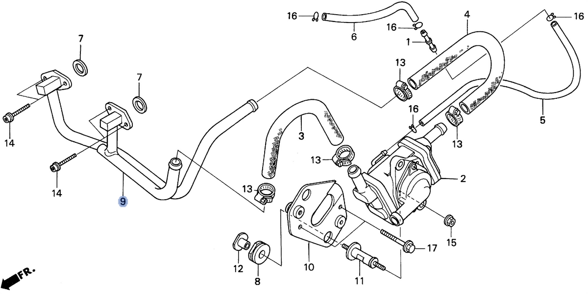 Honda OEM part 18640-MW2-970