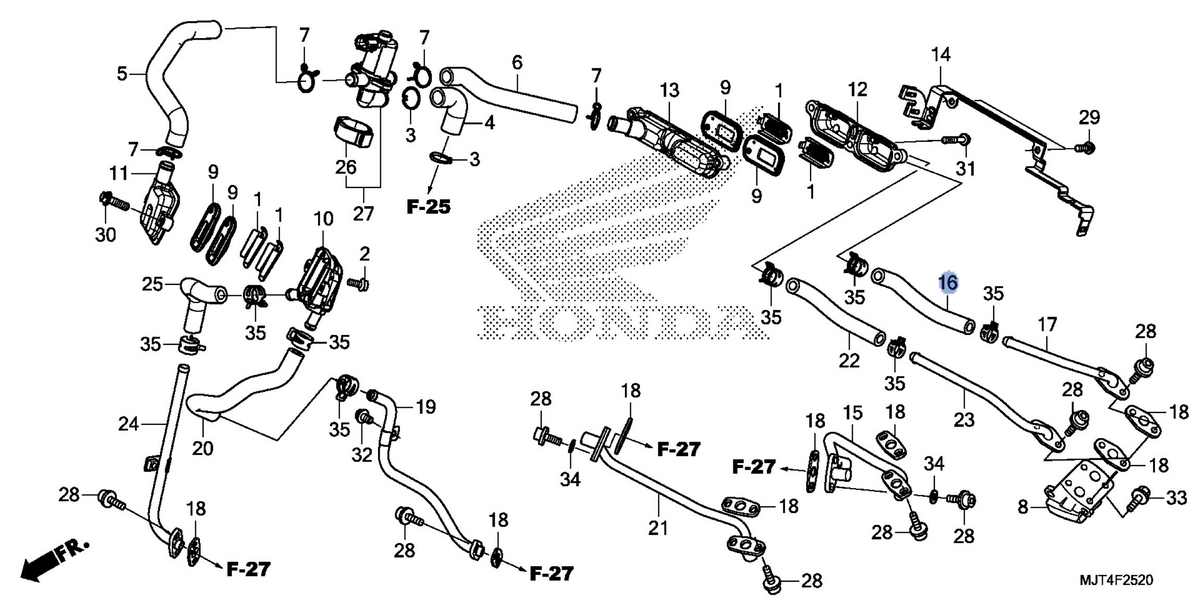 Honda OEM part 18641-MJT-E00