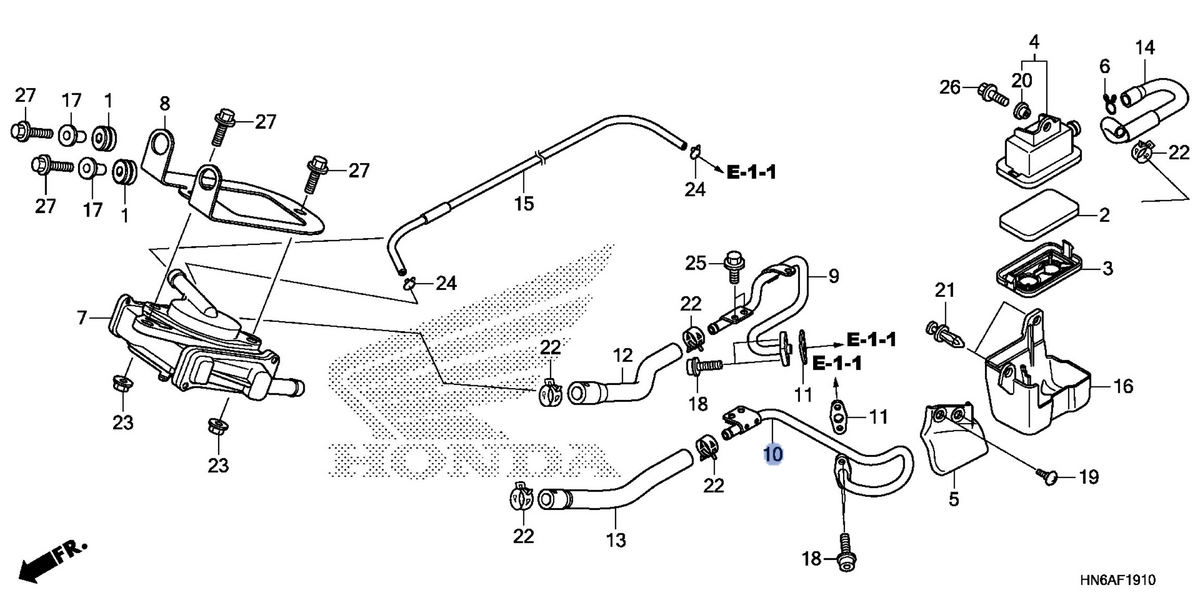 Honda OEM part 18643-HS0-A00