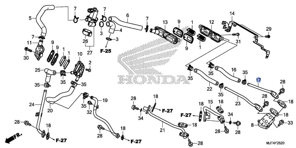 Honda OEM part 18645-MJT-E00