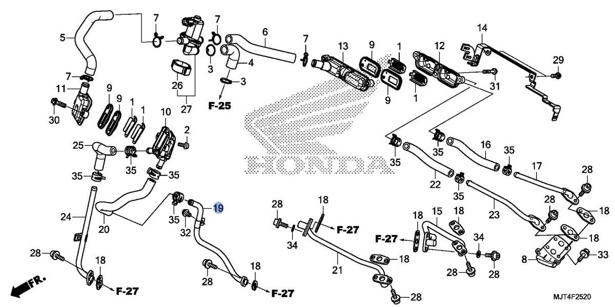 Honda OEM part 18650-MJT-E00