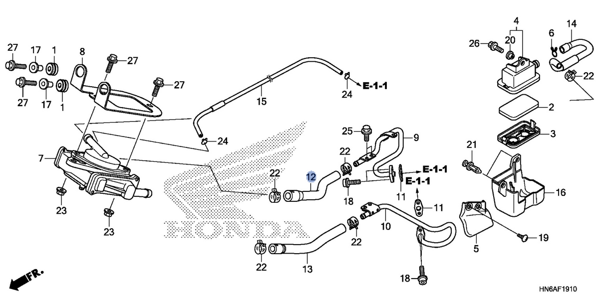 Honda OEM part 18651-HS0-A00