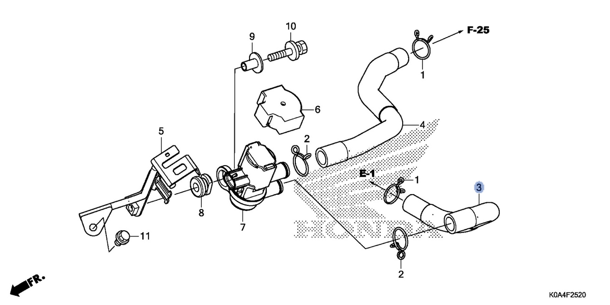 Honda OEM part 18651-K0A-E10