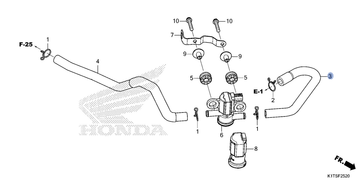 Honda OEM part 18651-K1T-E10