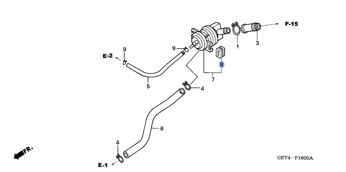 Honda OEM part 18651-KGH-901