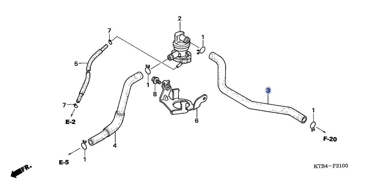 Honda OEM part 18651-KTB-000