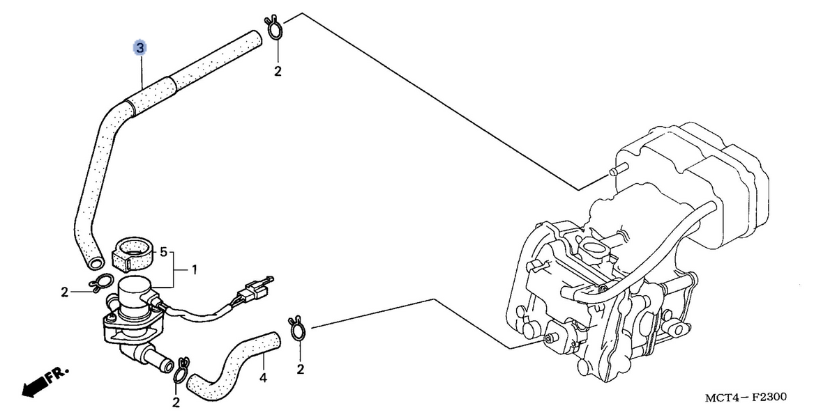 Honda OEM part 18651-MCT-000