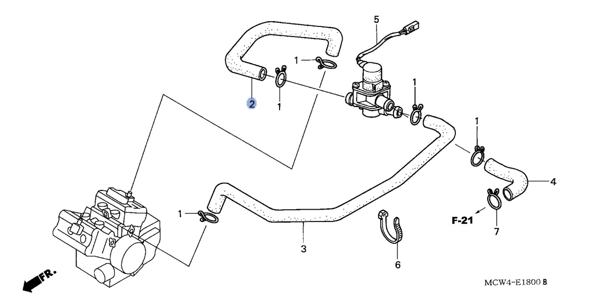 Honda OEM part 18651-MCW-D00