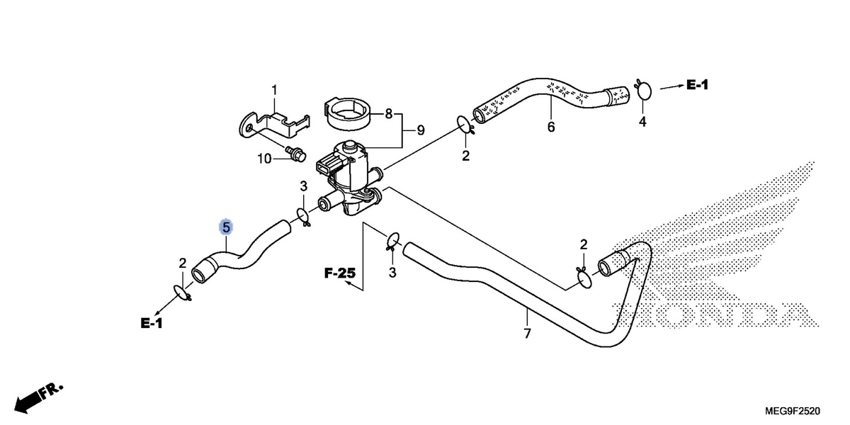 Honda OEM part 18651-MFE-640