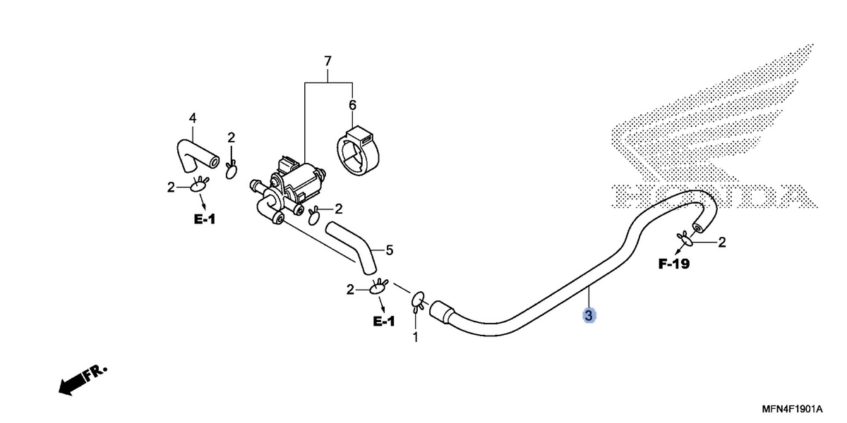 Honda OEM part 18651-MFN-D00