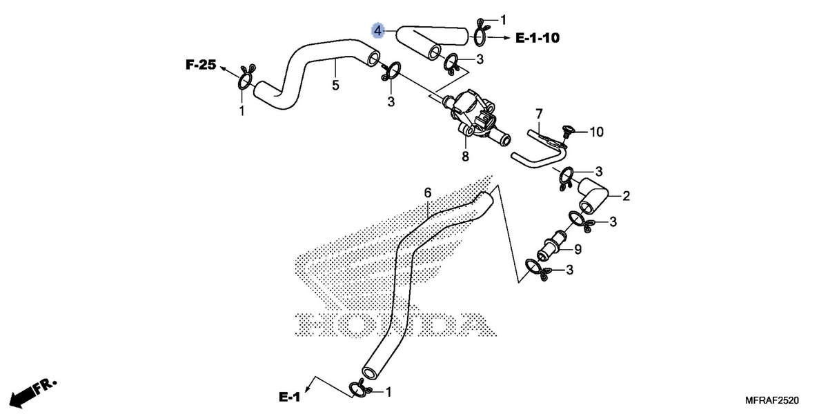 Honda OEM part 18651-MFR-670
