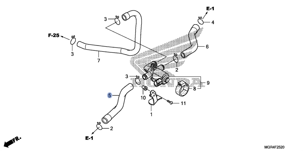 Honda OEM part 18651-MGR-670