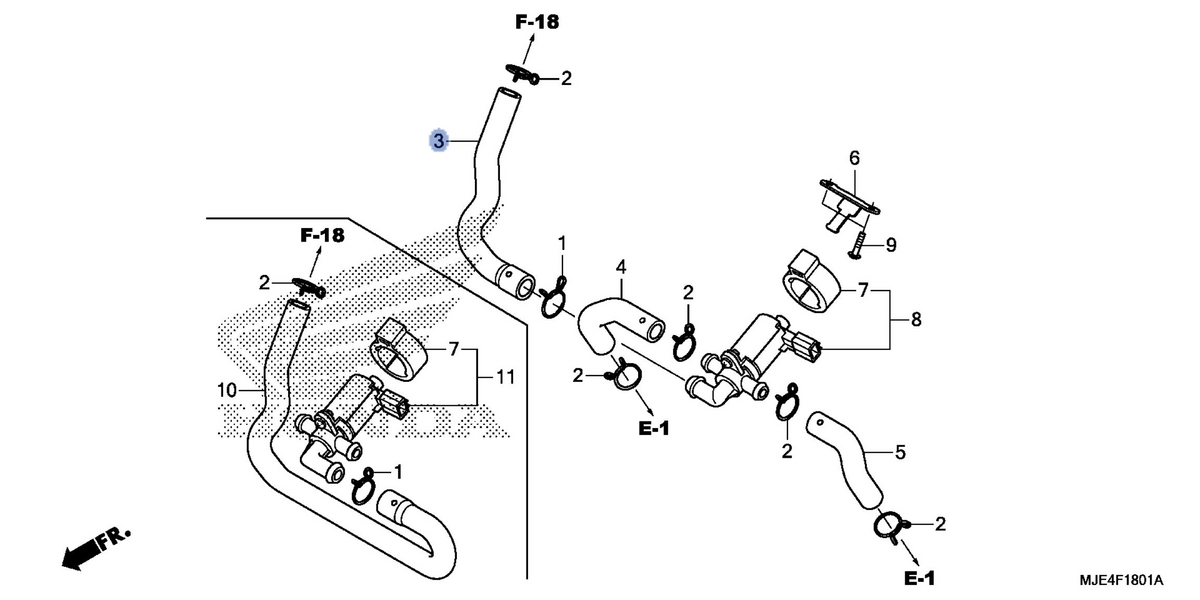 Honda OEM part 18651-MJE-D00