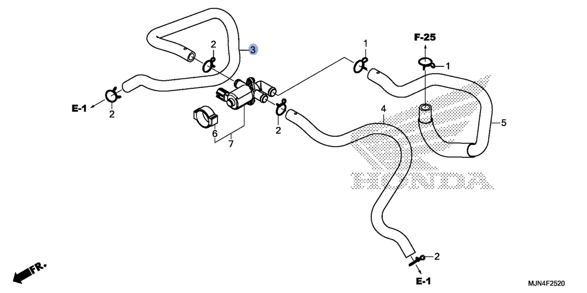 Honda OEM part 18651-MJN-A00