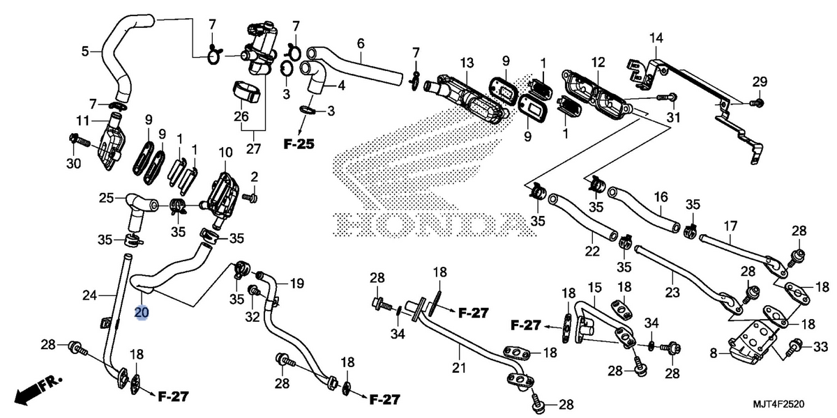 Honda OEM part 18651-MJT-E00